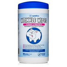 Squishface Wrinkle Wipes - Cleans  Protects Dog Wrinkles  Tear Stains
