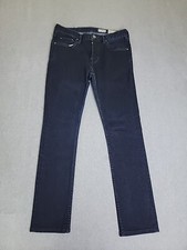 All Saints Skinny Jeans Womens 30 31x28 Dark Blue Button Fly Mid Stretch Razor