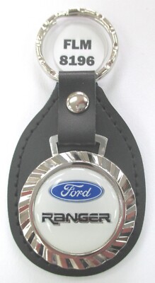 Ford RANGER Royal Classic 8196 Leather/Chrome Key Ring 1993 1994 1995 ...