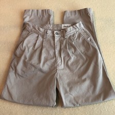 Vtg LL Bean Pants Womens 10 Tan Khaki Cotton Casual Outdoor Slacks Ladies 29x29