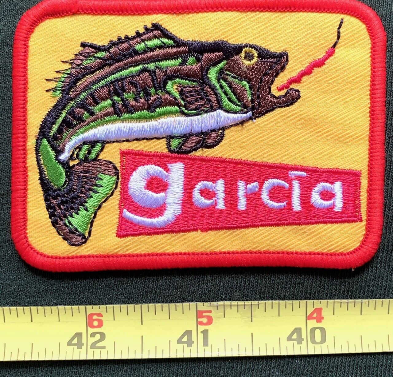 VINTAGE GARCIA FISHING REEL SEW ON COLLECTORS PATCH
