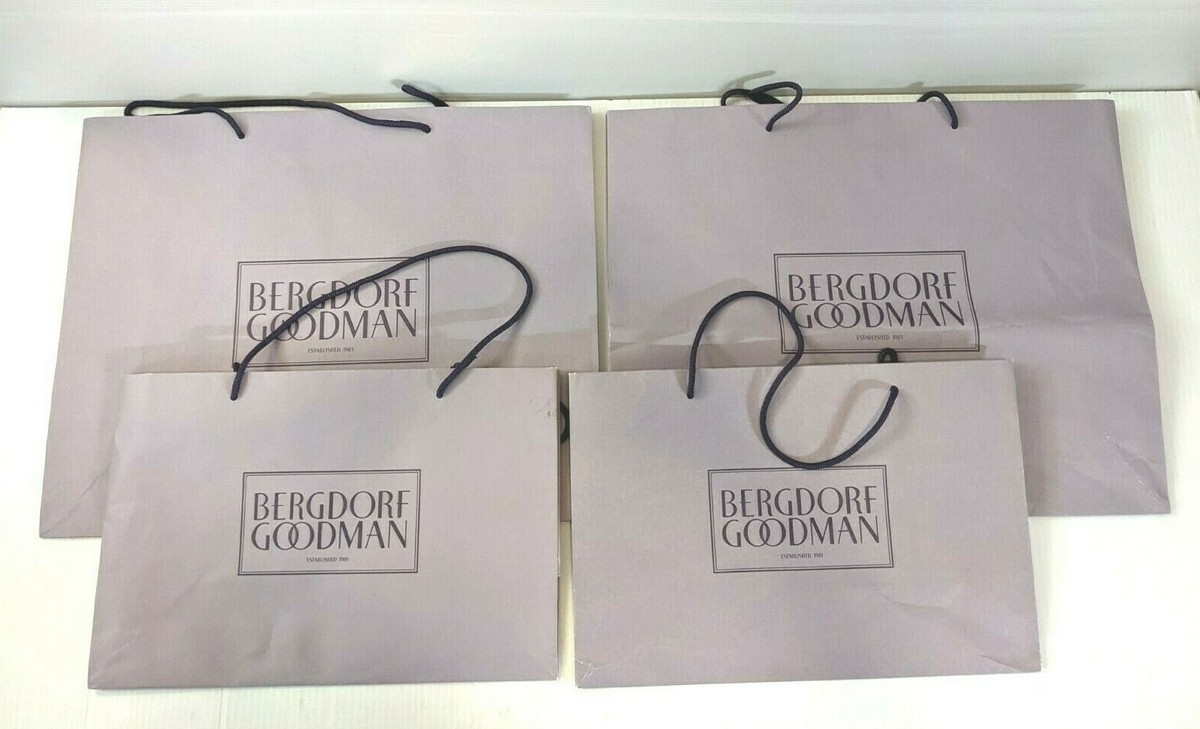 Authentic Bergdorf Goodman Paper Shopping Gift Bag - multiple
