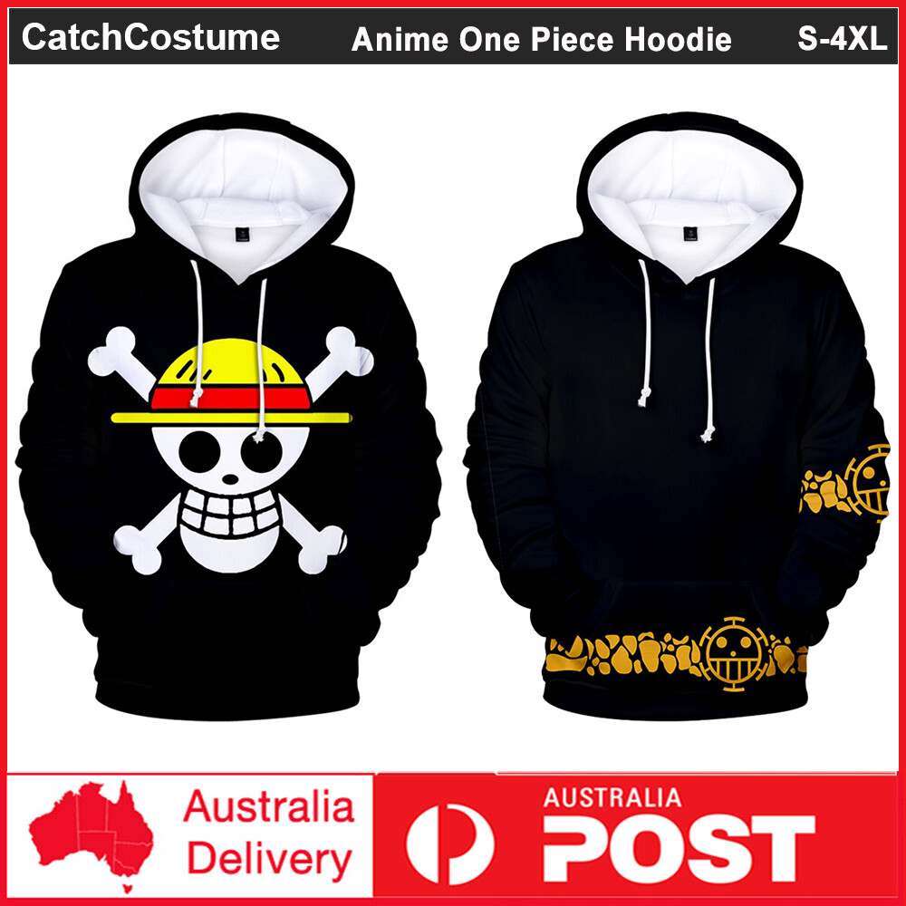 Felpa Con Cappuccio Anime One Piece - Unisex Con Stampa 3D Di Luffy E Ace, 100% Poliestere - Foto 4