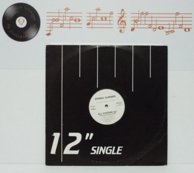 Donna Summer All Systems Go 12  Single Promo Rare - Near Mint