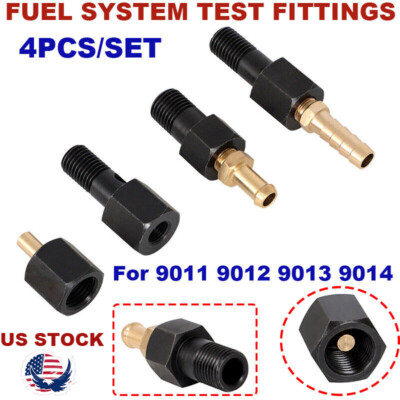 4PCS ALTERNATIVE TOOL For 9011 9012 9013 9014 FUEL SYSTEM TEST FITTINGS SET US