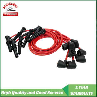 Tune Up Kit Spark Plugs And Wires Coil ENA Red Spark Plug Wire Set Compatible With Ford Mercury Lincoln Crown Victoria Expedition F-150 F-250 E-150 Econoline Town Car V8 4.6L 1996 1997 - Foto 8