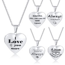 Personalized Heart Locket Necklace That Holds Pictures Memory Photo Lockets Jewl