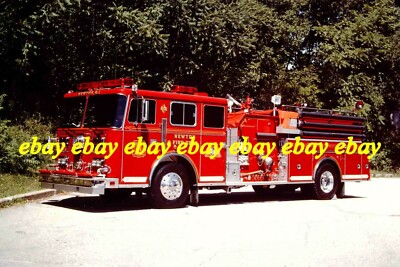NJ154 Fire Apparatus Slide Newton NJ Fire Dept Engine 801 1992 Seagrave Pumper