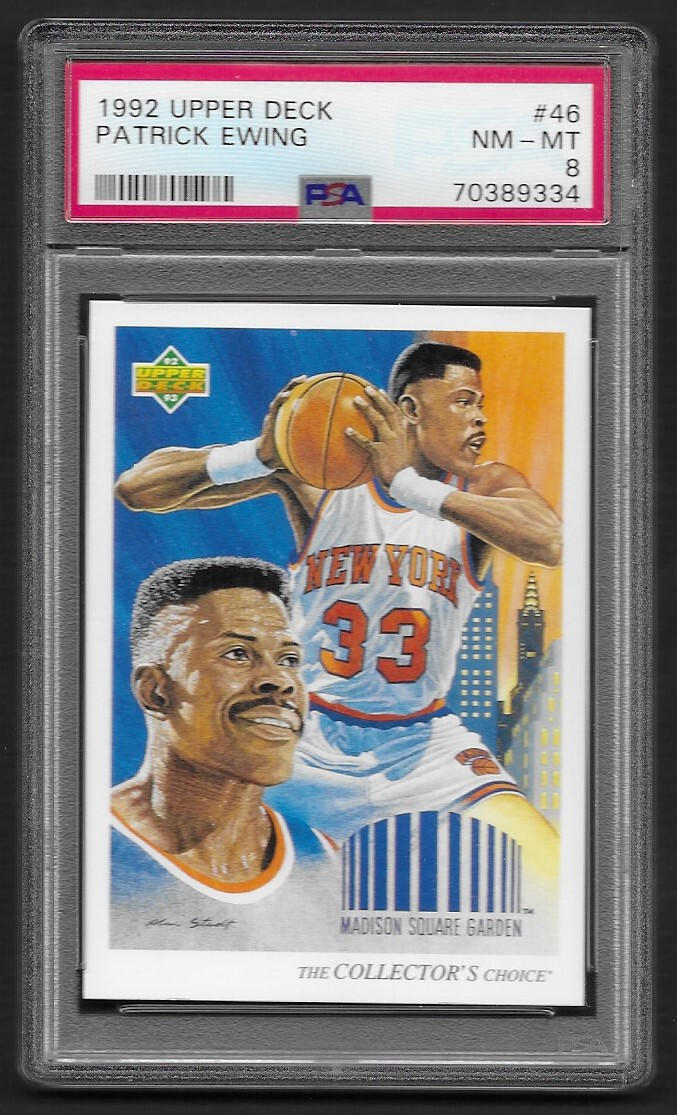 Patrick Ewing 1992 Upper Deck #46 PSA 8