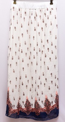 Cheapest Rue 21 Skirt L White Blue Chandelier Elastic Waist Long Straight Womens Online Cheapest Rue 21 Skirt L White Blue Chandelier Elastic Waist Long Straight Womens Online