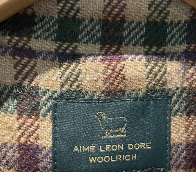 AIME LEON DORE ×WOOLRICHFLANNELOVERSHIRT Aime Leon Dore × Woolrich Woolen Mills ALD Wool Flannel Overshirt