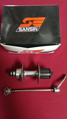 Sansin Tandem Hinterradnabe, 40 Loch, 140mm Einbaubreite, Trommelbremse, Japan