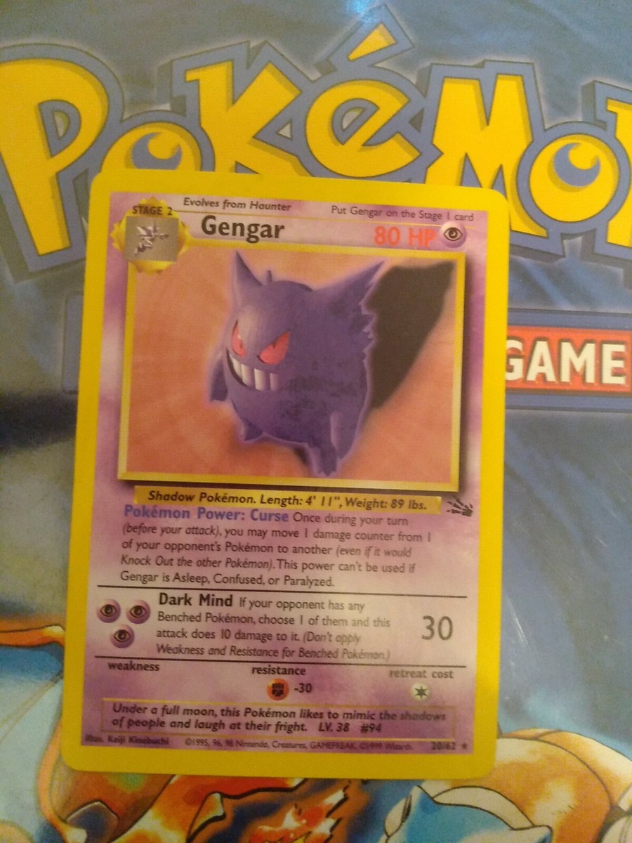 ポケモン Gengar Pokemon card 1995 rare star 🌟 mark 1 edition | eBay