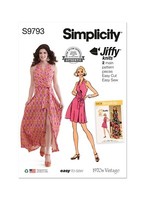 Simplicity 9793 Misses 1970'S Jiffy Gestricktes Kleid NäHen Muster GrößEn 8-16 &