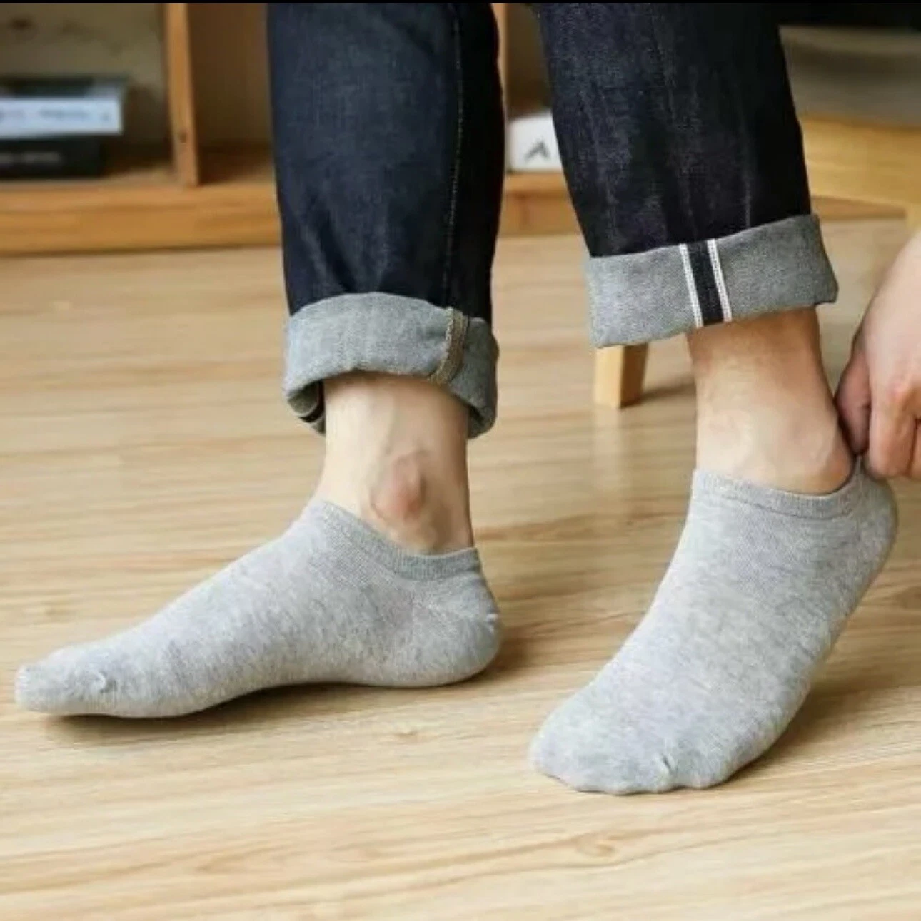 20 Grey Pairs Socks Mens / Womens Ankle Sport Cotton Crew Low Cut Socks