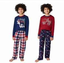 Eddie Bauer Youth 4-piece Pajama Set ,SIZE  S (7/8)