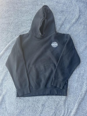 Mr Zogs Sex Wax Hoodie Mens Large Black Pullover Surf Graphic Fleece Sweatshirt