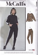 McCALLS 8351 LOUNGE PANT, TOP AND HOODIE SEWING PATTERN-SIZE Y (XS,S,M)