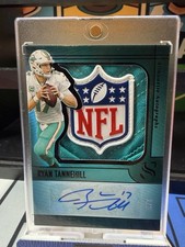 2025 Panini Silhouette FOTL Ryan Tannehill NFL Shield Auto 1/5 Dolphins