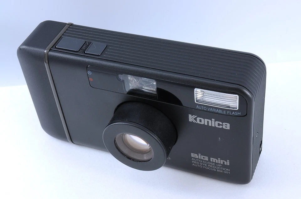 Konica Big Mini BM-301 Black Fully Serviced [ Top Mint ] 35mm Film Camera Japan - Image 4 of 4