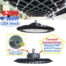 8 Pack 300W High Bay Led Shop Lights Industrial Commercial Factory Warehouse