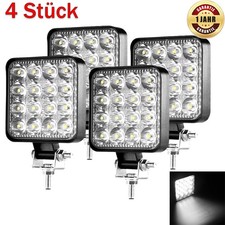 4X LED Arbeitsscheinwerfer KFZ  12V 24V  48W Auto Strahler Traktor Scheinwerfer