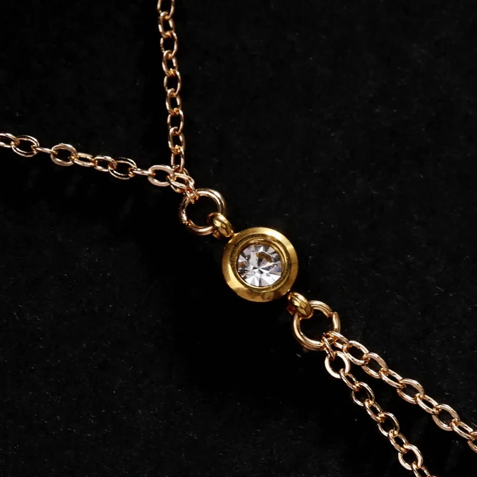 Sexy Cadena de Pecho con Estrás | Bikini de Verano Fiesta Cristal Avanzado | Cadena de Cintura Foto 3 de 4