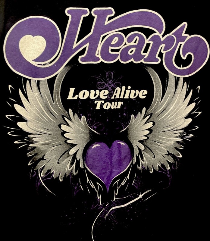 NEW! ~WT *Heart Love Alive/Sheryl Crow Tour 2019* T-Shirt •XL Black• Concert Tee