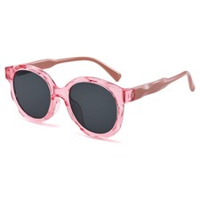 Pro Acme Kids Square Sunglasses for Girls TR90 Flexible Material 45MM, Pink