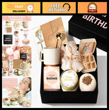 Spa Gift Basket for Women - Relaxation Set with Affirmation Cards, Ideal Birthda