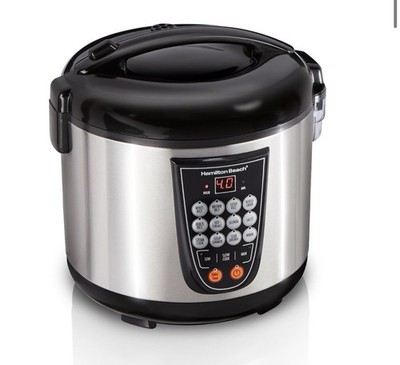 hamilton beach digital multicooker 4.5 quart capacity great for low & high cook