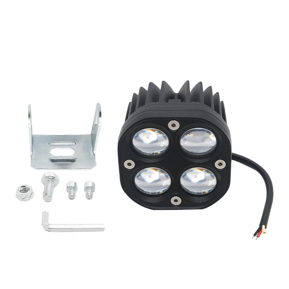 40W LED Spot Beam Work Light Bar Off Road Driving Lamp Clover Lens White Yellow - Image 4 of 4