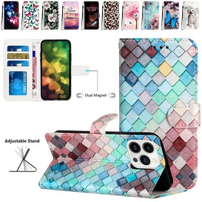 Pattern Wallet Case For Samsung Galaxy A12 A13 A14 A15 A21s A20e Leather Cover