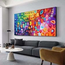 Hand Painted Abstract Oil Painting On Canvas For Living Room Home Decor X384