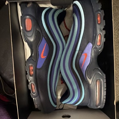 Nike Air Max Plus 97 Men s Athletic Sneakers Obsidian/Crimson AV7936-400