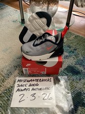 DS 2023 Nike Air Max 270 Light Smoke Grey Obsidian Crimson TD Toddlers Sz 6C