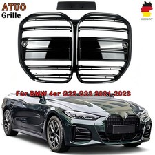 K�hlergrill Schwarz Doppelsteg Glanz passend f�r BMW 4er G22 G23 Frontgrill 22+