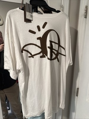DIOR x Travis Scott (Cactus Jack) Brown/White Tee Shirt M