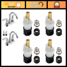 Faucet Stem Replacement Kit for Two Handle Faucets - Includes Cartridge, Seat 