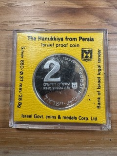 Israel 1989 The Hanukkiya Proof Silver Coin .850 Fine 28.8g
