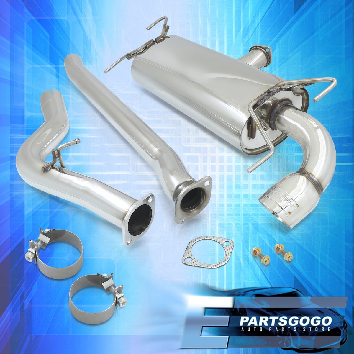 For 08-14 Subaru Impreza WRX Hatchback SS Catback Exhaust 4