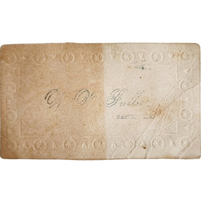 C1880s Calling Business Card Victorian W.W. Fuller Sebec Maine Embossed E98C