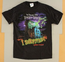 Disney The Twilight Zone Tower of Terror - I Survived - T-Shirt Black Size Small
