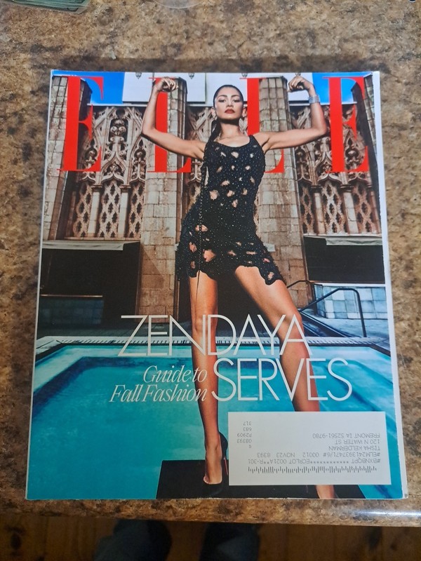 ELLE MAGAZINE ZENDAYA SEPTEMBER 2023