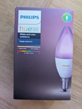 Philips Hue White and Colour Ambiance Smart Light Bulb E14 (1 bulb)