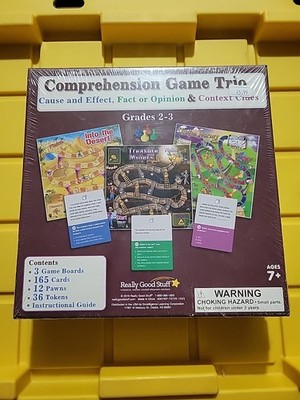 Really Good Stuff 307407 Comprehension Game Trio Cause and Effect Fact Or Opi...