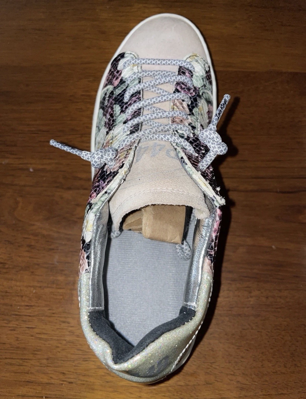 P448 Floral Python-Embossed Platform sneakers (Wo… - image 14