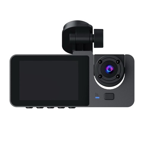 3 Camera Dash Cam Car DVR Front Rear Inside Driving Video Recorder Night Vision - Picture 7 of 11