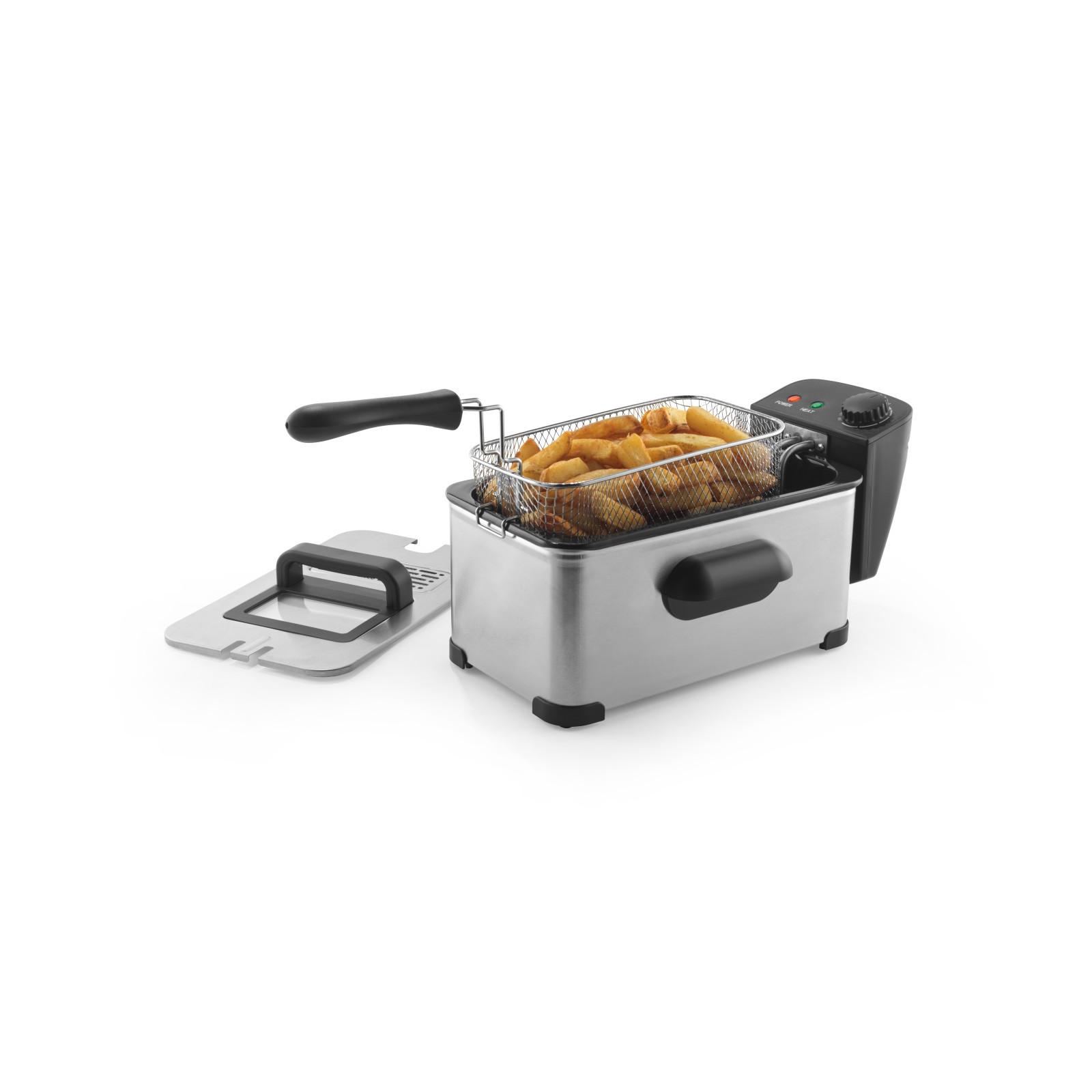 Progress 3L Deep Fat Fryer - Non-Stick, Cool-Touch Handle (Damaged Packaging)