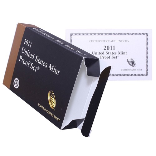 Empty Packaging Replacement Clad Proof Set Box & COA No Coins 2011